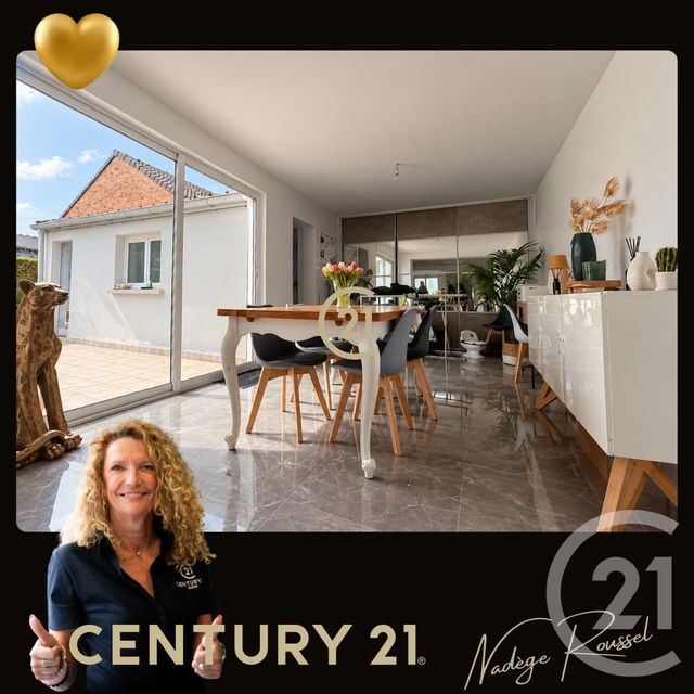 maison à vendre - 6 pièces - 111.64 m2 - ABLAIN ST NAZAIRE - 62 - NORD-PAS-DE-CALAIS - Century 21 Nlgim