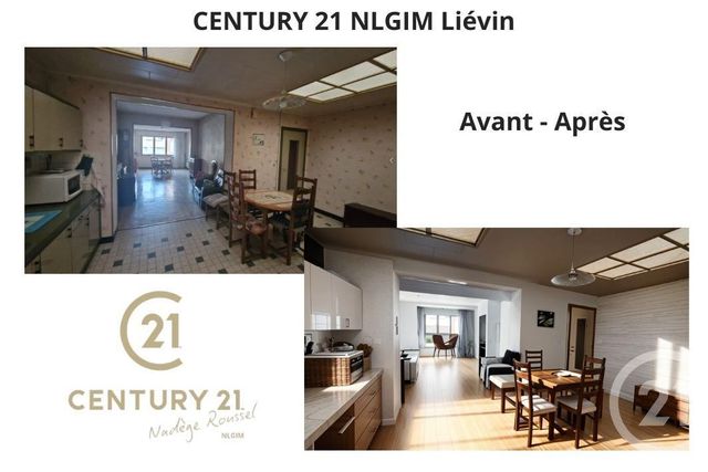 maison à vendre - 5 pièces - 100.0 m2 - LIEVIN - 62 - NORD-PAS-DE-CALAIS - Century 21 Nlgim